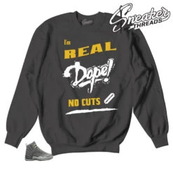 Retro 12 Dark Grey No Cuts Sweater