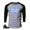 Retro 6 University Blue Fresh Sneakers Raglan Shirt