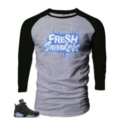 Retro 6 University Blue Fresh Sneakers Raglan Shirt