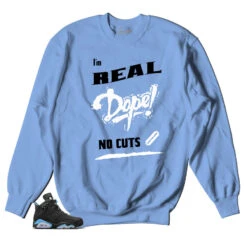Retro 6 University Blue No Cuts Sweater