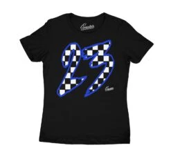 Womens - Racer Blue 5 Checkered Sneaker Tees