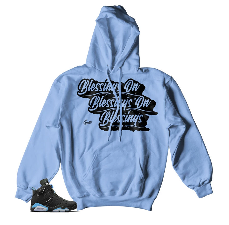 Retro 6 University Blue Blessings Hoody 3 Retro 6 University Blue Blessings Hoody