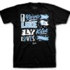 Retro 9 University Blue Hustling Shirt