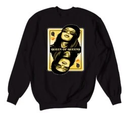 Retro 9 University Gold Queen Of Queens Sweater