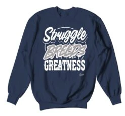 Retro 1 Midnight Navy Struggle Breeds Shirt