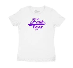 Womens - Purple Metallic 4 Faith Over Fear Shirt