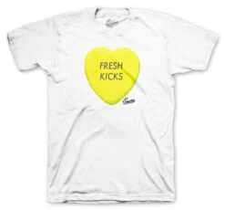Retro 6 Citron Tint Candy Heart Shirt