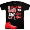 Retro 9 Chile Red Trust Love Kicks Shirt