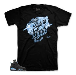 Retro 6 University Blue Hustle State Of Mind Shirt
