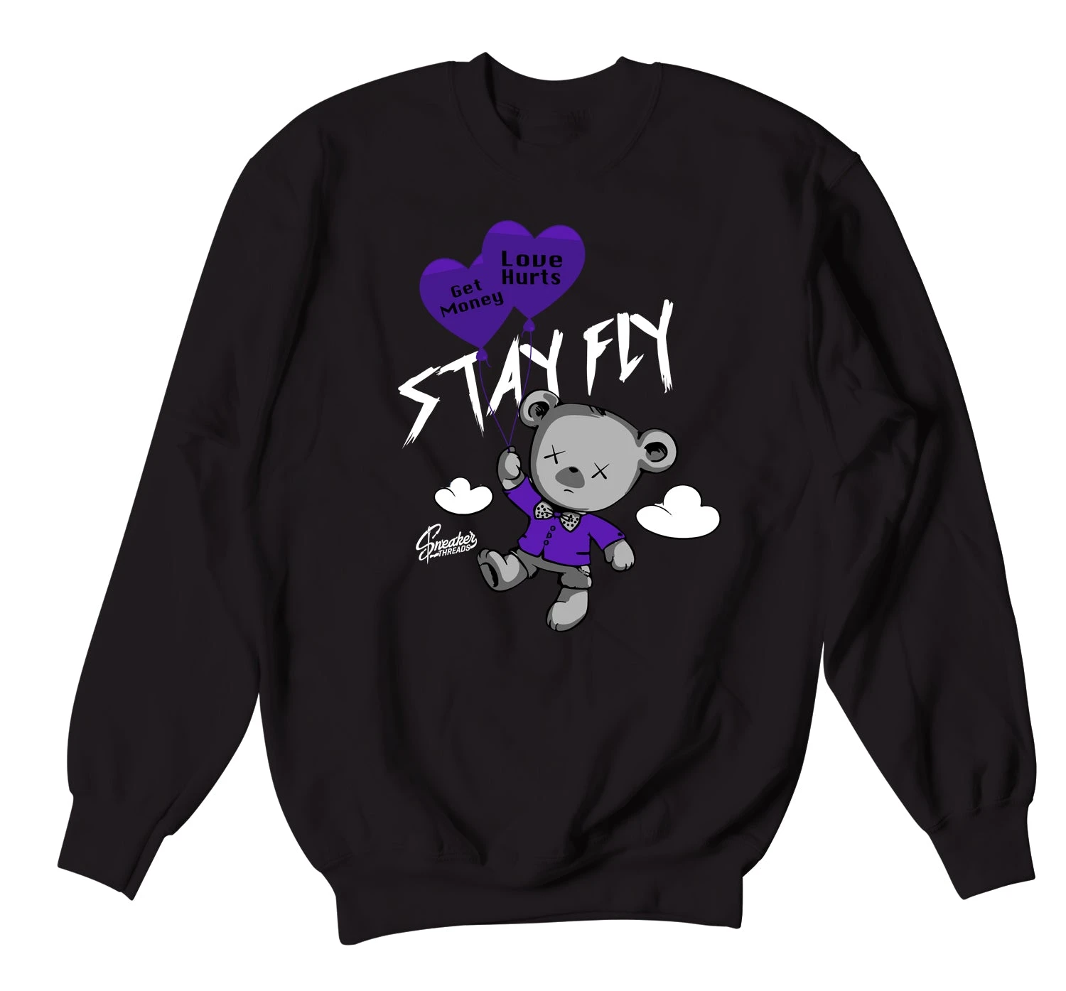 Retro 13 Court Purple Money Over Love Sweater 3 Retro 13 Court Purple Money Over Love Sweater