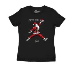 Womens - Cool Grey Air Santa Shirt