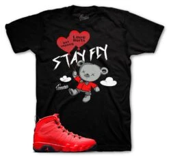 Retro 9 Chile Red Money Over Love Shirt