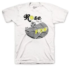 Retro 6 Citron Tint Ground Rose Shirt