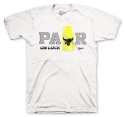 Retro 6 Citron Tint Pair On Lock Shirt