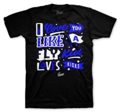 Retro 9 Racer Blue Love Kicks Shirt