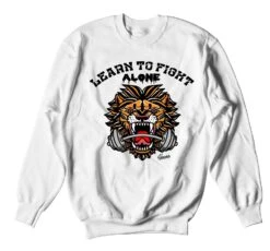 Retro 3 Animal Instinct Fight Alone Sweater