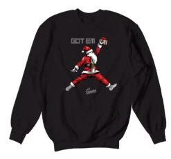 Retro 11 Cool Grey Air Santa Sweater