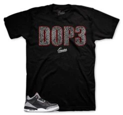 Retro 3 Black Cement Dop3 Shirt