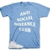 Retro 11 Legend Blue Social Distance Shirt -Sneaker Threads Shop AJ11 legend blue shirts