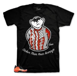 Foamposite Habanero Red Big Bear Shirt
