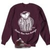 Retro 5 Burgundy Big Bear Sweater -Sneaker Threads Shop JORDAN 5 BURGUNDY sweater