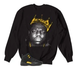 Retro 12 Black Taxi Crown Sweater