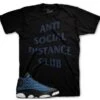 Retro 13 Navy Social Distance Shirt -Sneaker Threads Shop Jordan 13 navy sneaker shirt