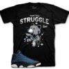 Retro 13 Navy Trust Your Struggle Shirt -Sneaker Threads Shop Jordan 13s navy sneaker shirt