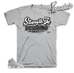 Retro 13 Wolf Grey Strength In Numbers Shirt