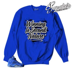 Retro 5 Blue Suede Second Nature Sweater
