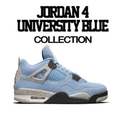 Kids - University Blue 4 In Our Hearts Shirt -Sneaker Threads Shop Jordan 5 university blue sneaker tees b045b026 8632 4d39 9c79 f37ba8127452