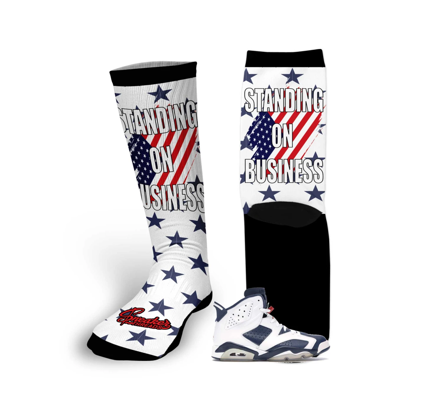 Retro 6 Olympic Standing On Business Socks 3 Retro 6 Olympic Standing On Business Socks