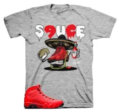 Retro 9 Chile Red Sauce Kicks Shirt -Sneaker Threads Shop Jordan 9 chile red sneaker tees 1