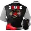 Retro 9 Chile Red Spicy Jacket 1 Retro 9 Chile Red Spicy Jacket -Sneaker Threads Shop Jordan 9s chile red jackets match