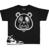 Kids - Black White 1 ST Bear Shirt 2 Kids - Black White 1 ST Bear Shirt -Sneaker Threads Shop KIDS jordan 1 black white sneaker shirt