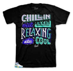 Retro 8 White Aqua Relaxin Shirt