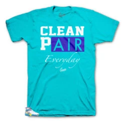 Retro 8 White Aqua Everyday Shirt