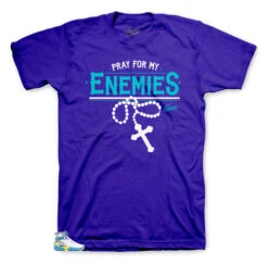 Retro 8 White Aqua Enemies Shirt