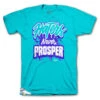 Retro 8 White Aqua Prosper Shirt -Sneaker Threads Shop M Jordans 8 white aqua shirts