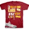Retro 3 Cardinal Red Love Kicks Shirt