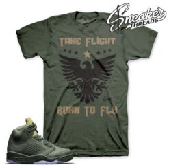 Retro 5 Take Flight Born To Fly Shirt