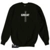 Air Force 1 The Ten Black Greatness Cross Sweater -Sneaker Threads Shop air force one low black sneaker sweatshirts match off white