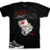 Retro 3 Black Cement Bandemic Shirt -Sneaker Threads Shop black cement jordan 3 sneaker tees