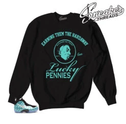 Foamposite Island Green Lucky Penny Sweater