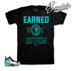 Foamposite Island Green Earned Shirt