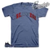 Foamposite Denim Stitched Bless Shirt -Sneaker Threads Shop foamposite denim obsidian sneaker shirt match foam