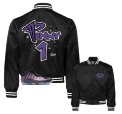 Foamposite Eggplant One Penny Satin Jacket