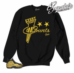 Foamposite Metallic Gold Every Penny Sweater