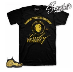 Foamposite Metallic Gold Lucky Penny Shirt