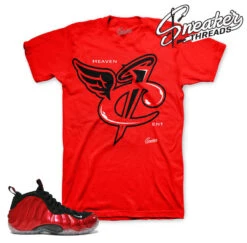 Foamposite Metallic Red Heaven Cent Shirt -Sneaker Threads Shop foamposite metallic red shirts match shoes